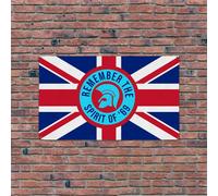 Remember The Spirit Di 69 - Blu 1.5x0.9m Banner
