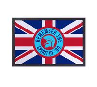 Remember The Spirit Di 69 Union Jack - Design Blu - Tappetino - 60cm x 40cm