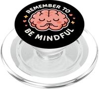 "Remember To Be Mindful" Carino Sano Cervello Tema PopSockets PopGrip per MagSafe