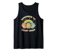 Remember to Count Sheep Divertente Personaggio Carino Umorismo Canotta