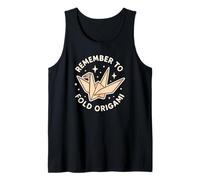 Remember to Fold Origami Carino Tema Papercraft Canotta