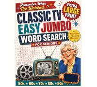 "Remember When We Watched...?" Classic TV Easy Jumbo Word Search for Seniors: Extra Large Print Brain-Boosting Word Puzzles for a Relaxing and Active ... Game Shows and Dramas from the 1950s - 1990s.