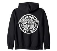 Remember Youw Why Funny Gym Workout Palestra Citazioni Palestra Donna Felpa con Cappuccio