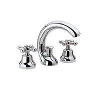 Remer - Rubinetto lavabo con Bocca a C vitoni ceramici Serie Liberty - 11CLICE