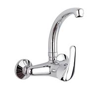 Remer - Rubinetto lavello a Muro con Bocca Modello Corto - Serie 35