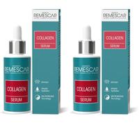 Remescar Siero Viso Collagene Idrolizzato 30ml - Antirughe con Acido Ialuronico - Idratante, Rassodante e Anti-Età - Supporta il Microbioma per Pelle Tonica e Luminosa (Confezione da 2)