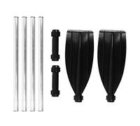 Remi da Barca Qiilu Pagaia Stand Up Board Paddle Galleggianti 210cm/82.7in Remi Galleggianti Staccabili Pagaie in Lega di Alluminio Doppia Estremità Portatile per Canoa Zattera Kayak da Barca