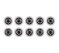 Remingtape 10 ruote in schiuma nera e nucleo in plastica, 15,8 x 3,4 cm