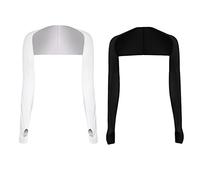 Remingtape 2 paia di scaldamuscoli protettivi per braccia, sciarpa da golf, anti-UV, con foro per le per il ciclismo