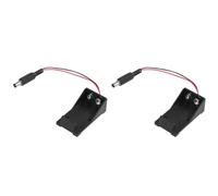 Remingtape 2 X 9 V Volt Portabatteria Box Case Spina 5.5 X 2.1 per Breadboard Alimentatore