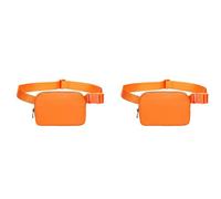 Remingtape 2 x da donna, con cinturino regolabile per escursioni, sport, viaggi, B, Colore: arancione.