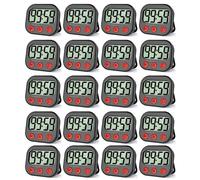 Remingtape 20 timer da cucina, timer digitale visivo, orologio magnetico, cronometro, timer contare, grande schermo LCD per cucinare