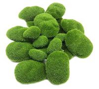Remingtape 25 pezzi, 2 dimensioni, rocce di muschio audaci, decorative, palline di muschio verde per composizioni floreali, fate ospiti e bricolage