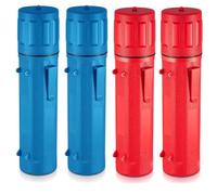 Remingtape 4 tubi di immagazzinaggio per di saldatura, 14 contenitori ermetici, impermeabili, rosso e blu