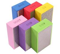 Remingtape 6 cuscinetti diamantati per lucidare a mano, 60/100/200/400/600/1000 diamantati per piastrelle, tampone abrasivo