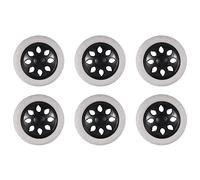 Remingtape 6 ruote in schiuma nera e nucleo in plastica, 15,8 x 3,4 cm