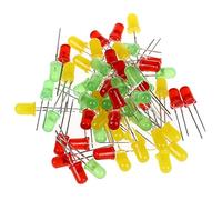 Remingtape 60 pezzi 5 mm di diametro rotondo LED diodi luminosi DC 3 V