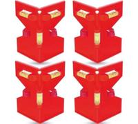 Remingtape a a 4 pezzi per livellare tubi, e travi, a con 3 libellule, tubolare regolabile con passante