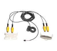 Remingtape Indicatore di direzione per bici elettriche, 36 V, 48 V, 52 V, 72 V, impermeabile, LED, lampeggiante, V04-36-72 V