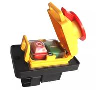 Remingtape Interruttore Elettromagnetico Impermeabile Elettromagnetico Pushbutton Accensione Interruttore di Spegnimento per Macchine Legno 250 V 6 Perni