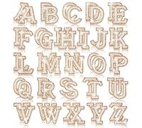 Remingtape Pearl Rhinestone Letter Patch Bling con Lettere con Strass con Lettere con Strass Glitterati