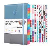 Remingtape Quaderno per password con linguette alfabetiche per anziani, taccuino con password per l'accesso dettagliato ai siti web, durevole, facile da usare, circa 21,3 x 15 cm