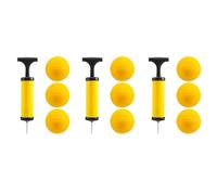 Remingtape Roundnet - Palline da gioco intercambiabili da competizione, confezione da 9 con pompa