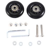 Remingtape Set di 2 ruote per valigia, ruote girevoli, cuscinetti neri, kit di riparazione