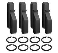 Remingtape Set di 4 Moschettoni con Gancio per Cintura in Acciaio Inossidabile, per Auto, Gancio per Cintura, Gancio per Bottiglia, Supporto per Acqua da Campo, Set di Strumenti per Es