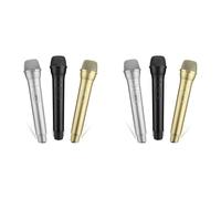 Remingtape Set di 6 accessori per microfono, in plastica, per giochi di ruolo, Natale, cosplay, musica, feste di compleanno