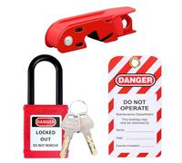 Remingtape Set di Blocco Interruttore Automatico, Blocco Interruttore Automatico, Etichetta di Blocco Tagout, per Levetta Singola e Doppia Standard A
