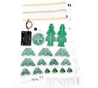Remingtape Set di luci LED stereo per albero di Natale 3D, rosso/verde/giallo, per praticare e imparare la saldatura di parti elettroniche