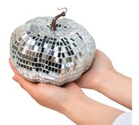 Remingtape Sfera da discoteca a forma di argentata, adatta per feste DJ club, palla riflettente di di Halloween, 15 cm