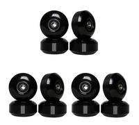 Remingtape Skateboard con cuscinetti, 52 x 30 mm, in poliuretano, set da 12 pezzi, colore: nero