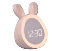 Remingtape Sveglia per bambini con luce notturna, dimmerabile, sveglia digitale a LED, per ragazze e ragazze, rosa