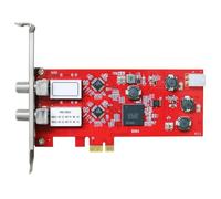 Remingtape TBS6902 Dual DVB-S2 Scheda PCIe 2X LNB QPSK BPSK Scheda di registrazione video per trasmissione TV, visualizzazione e registrazione di canali TV satellitari FTA