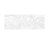 Remingtape Topographic Contour Extended Big Mousepad - Tappetino per mouse per computer, 800 x 300 x 2 mm