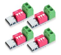 Remingtape USB-C PD Trigger Board PD/QC , ricarica rapida USB di tipo C a 12 V, potenza di uscita Boost 4 pezzi