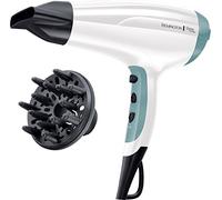 Remington Phon Asciugacapelli Funzione Ionica Potenza 2300 Watt 2 Livelli di Velocità + Diffusore colore Bianco / Blu - D5216 Shine Therapy