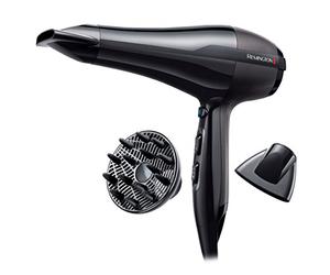 Remington Asciugacapelli Professionale 2300W - Generatore di ioni per lucentezza -motore di lunga durata , 3 livelli di riscaldamento, due ugelli per lo styling + diffusore, Pro Air AC5999