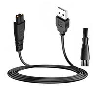 Remington - Caricatore per rasoio elettrico e clipper, 5 V, cavo di ricarica USB con spazzola per la pulizia, compatibile con i modelli Remington XR7000, XR1410, HC4250, PG6171 (nero, con spazzola)
