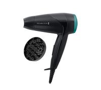 Remington Phon Asciugacapelli da Viaggio Potenza 2000 Watt 2 Velocità con Manico Pieghevole colore Nero - D1500 On the Go Compact 2000
