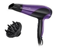 Remington D3190 Asciugacapelli ionico per acconciatura senza effetto crespo con diffusore e concentratore, 2200 W