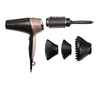 Remington D5706 Set da parrucchiere, asciugacapelli ionico Curl Confidence 2200W, pennello da 45 mm, griglia in ceramica, leggero, silenzioso