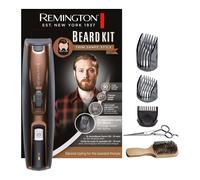 Remington Regolabarba Uomo, incl. Spazzola XL per barba + forbici, 3 pettini di fissaggio (pettine per barba, corto e XL) Lame Autoaffilanti Rivestite in Titanio, Regolabarba MB4046