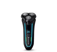 Remington R6 Aqua - Rasoio elettrico da uomo (cordless, bagnato e asciutto, 100% impermeabile, rasoio rotativo, trimmer pop-up, ricarica USB, utilizzo in 60 minuti, ricarica 90 minuti con ricarica