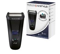 Remington Rasoio elettrico Barba F2 - Utilizzo a secco - Rifinitore pop-up, lavabile, display LED, rifinitore di precisione, Rasoio a lamina Style Series F2002