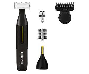 Remington Rasoio e Rifinitore di Precisione Omniblade, Filo Pelle, Una Lama + 2 Rifinitori + Pettini Regolabarba , Ricaricabile, 100% Resistente all'acqua, Precision HG4001