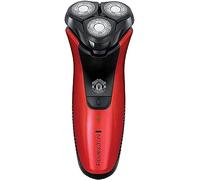 Remington Rasoio elettrico Barba Manchester United Edition - Utilizzo su asciutto e bagnato - Indicatore di carica LED, rifinitore di precisione, batteria al litio, Rasoio rotante Aqua Plus PR1355
