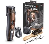 Remington Regolabarba Uomo, incl. Spazzola XL per barba + forbici, 3 pettini di fissaggio (pettine per barba, corto e XL) Lame Autoaffilanti Rivestite in Titanio, Regolabarba MB4046